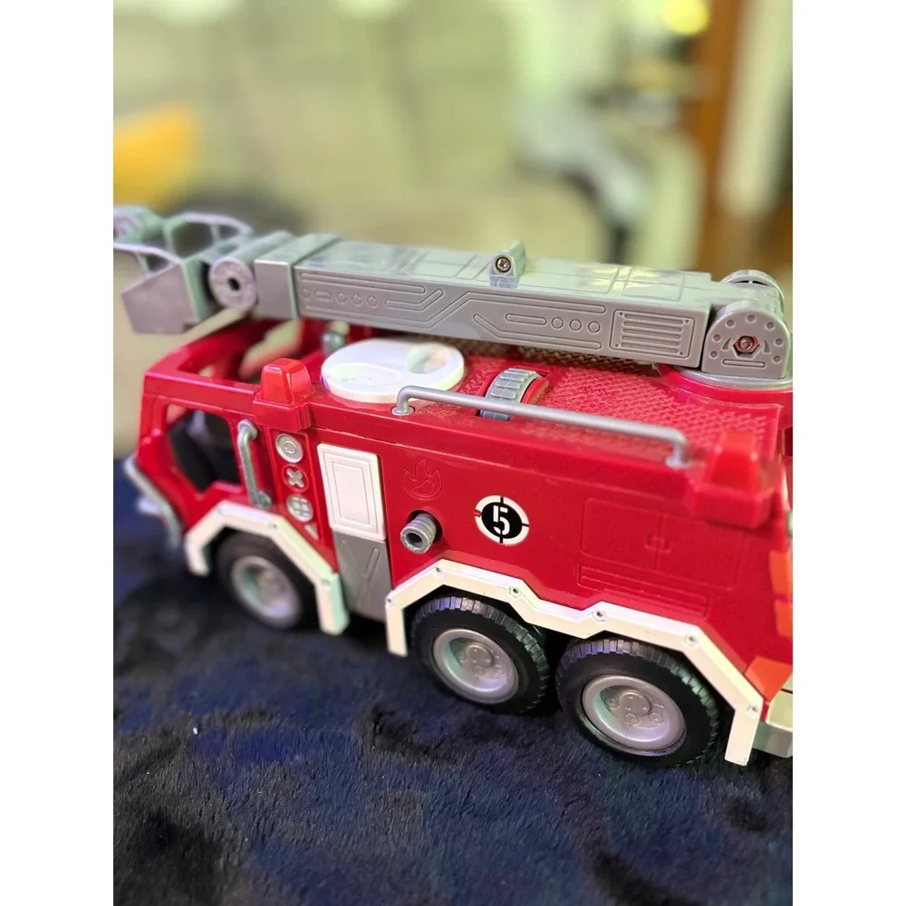 Fisher-Price Imaginext City Fire Truck Red Rescue Vehicle with Accessories